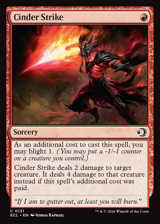 Cinder Strike (131) - Lorwyn Eclipsed (ECL)
