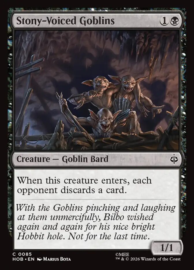 Stony-Voiced Goblins (85) - The Hobbit (HOB)