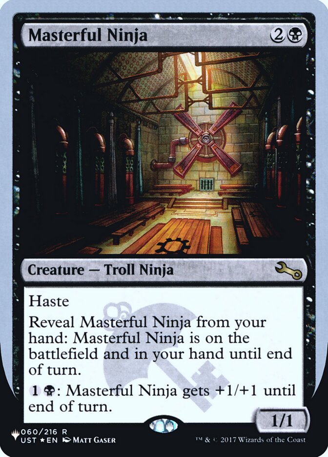 Masterful Ninja (22) - The List (Unfinity Foil Edition) (ULST)