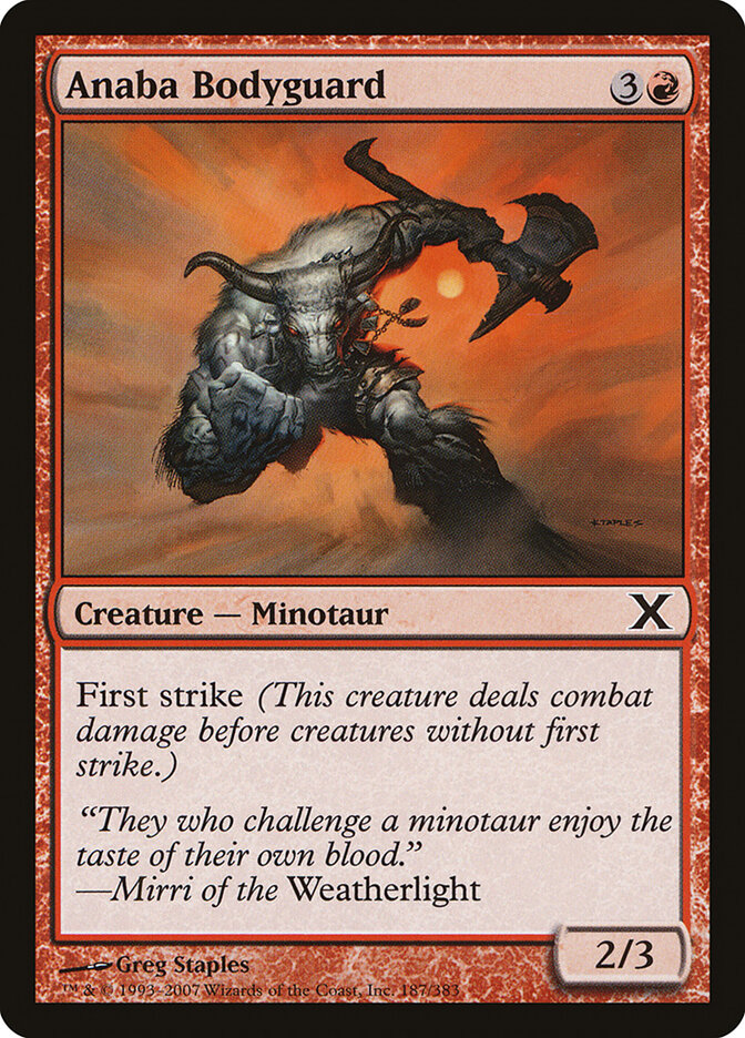 Anaba Bodyguard (187) - Tenth Edition (10E)