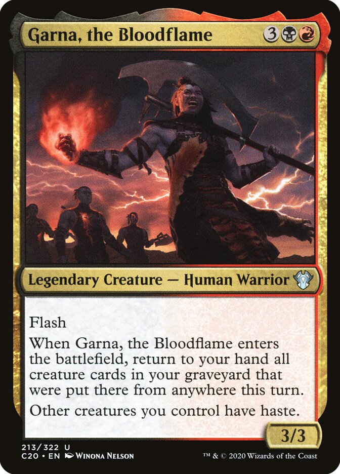 Garna, the Bloodflame (213) - Commander 2020 (C20)