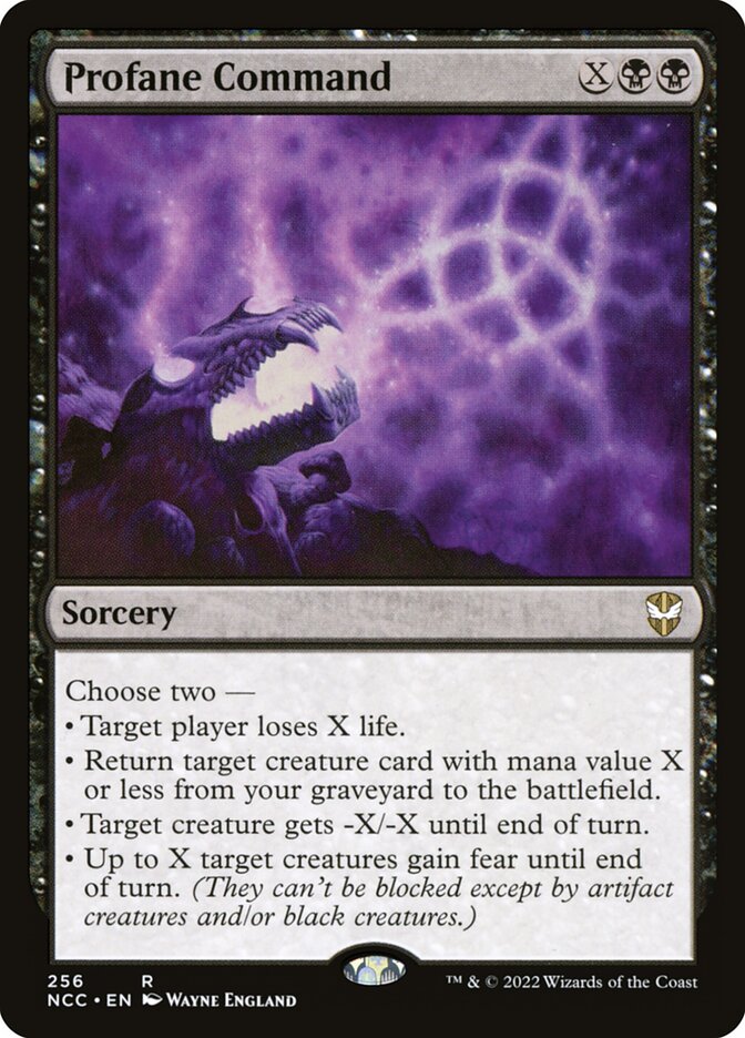 Profane Command (256) - New Capenna Commander (NCC)