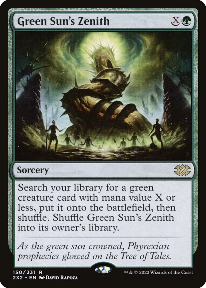 Green Sun's Zenith (150) - Double Masters 2022 (2X2)