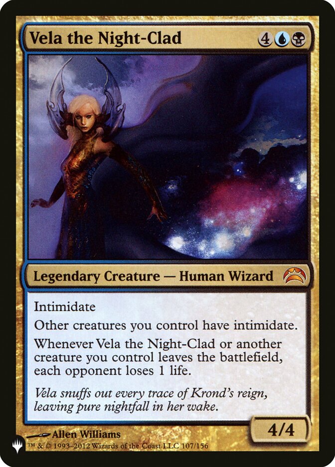 Vela the Night-Clad (PC2-107) - The List (PLST)
