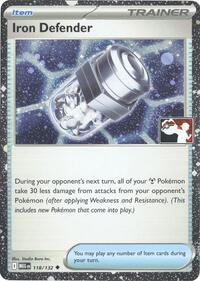 Iron Defender - 118/132 (Cosmos Holo) (118) - Prize Pack Series Cards