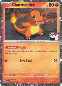 Charmander - 011/094 (Cosmos Holo) (11) - Prize Pack Series Cards