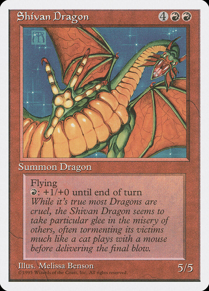 Shivan Dragon (220) - Fourth Edition (4ED)