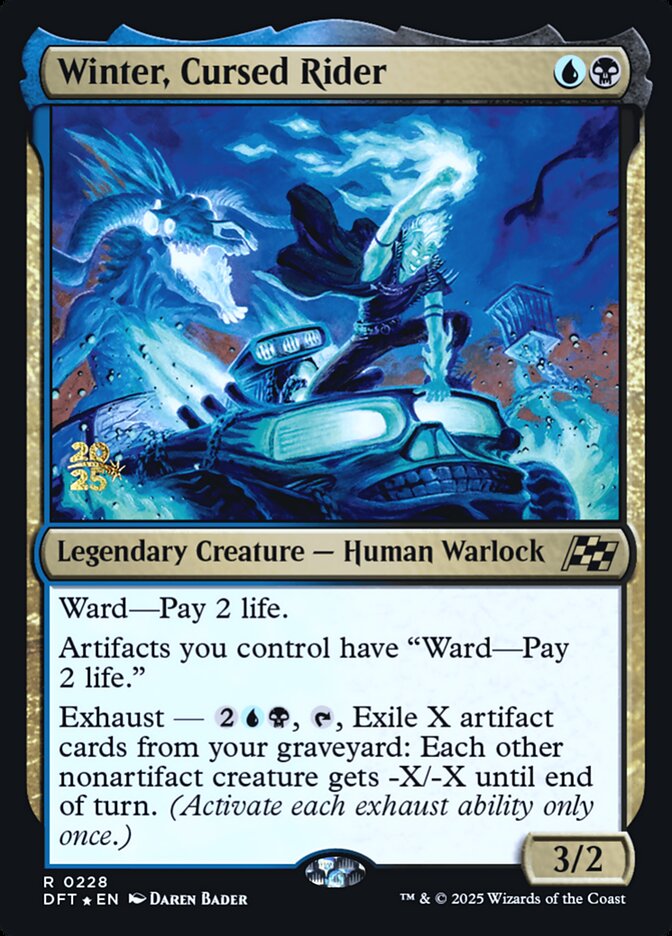 Winter, Cursed Rider (228s) - Aetherdrift Promos (PDFT)
