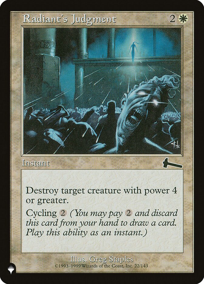 Radiant's Judgment (ULG-22) - The List (PLST)