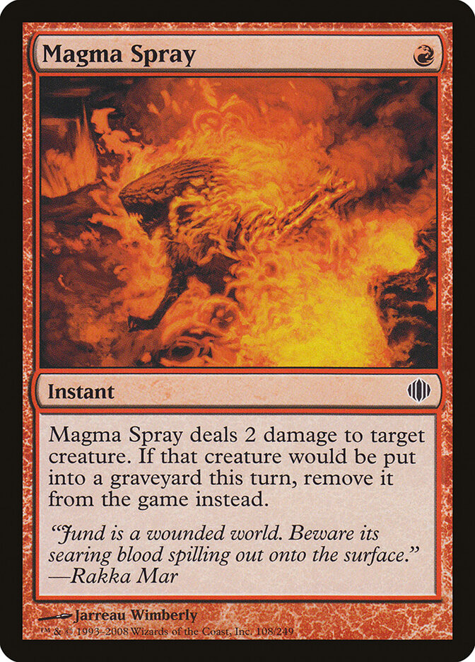 Magma Spray (108) - Shards of Alara (ALA)