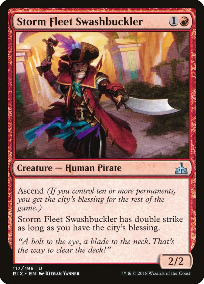 Storm Fleet Swashbuckler (117) - Rivals of Ixalan (RIX)