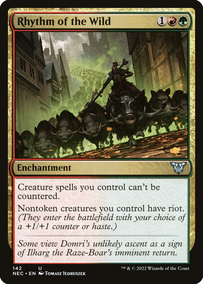 Rhythm of the Wild (142) - Neon Dynasty Commander (NEC)