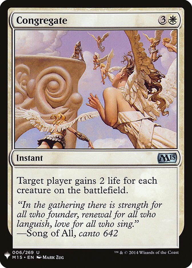 Congregate (M15-6) - The List (PLST)