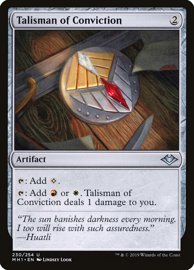 Talisman of Conviction (230) - Modern Horizons (MH1)