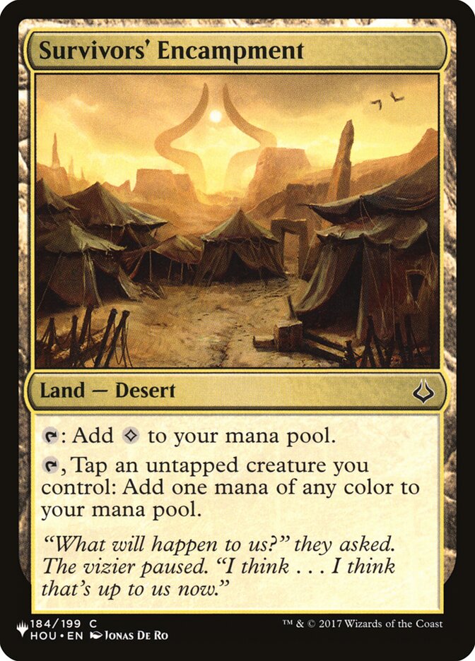 Survivors' Encampment (HOU-184) - The List (PLST)