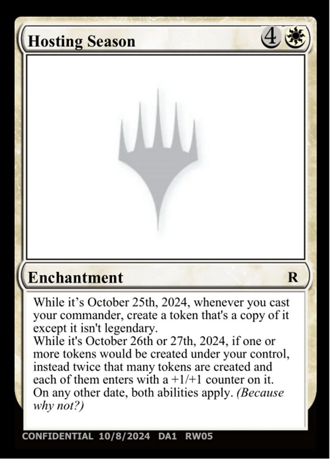 Hosting Season (RW05e) - Unknown Event (UNK)