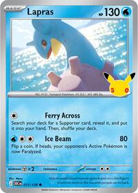 Lapras (17) - ME: 30th Celebration (30C)