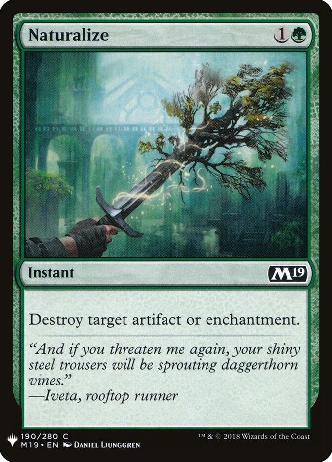Naturalize (M19-190) - The List (PLST)
