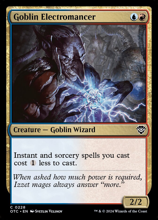 Goblin Electromancer (228) - Outlaws of Thunder Junction Commander (OTC)