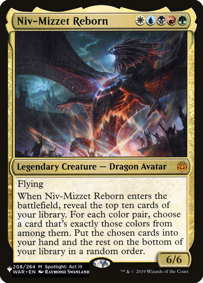 Niv-Mizzet Reborn (WAR-208) - The List (PLST)