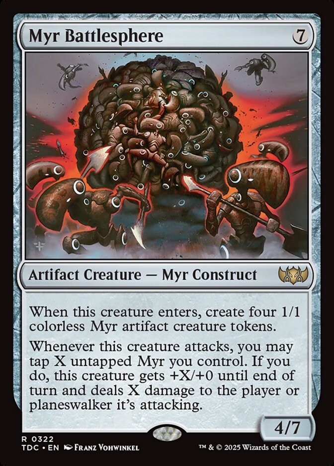 Myr Battlesphere (322) - Tarkir: Dragonstorm Commander (TDC)
