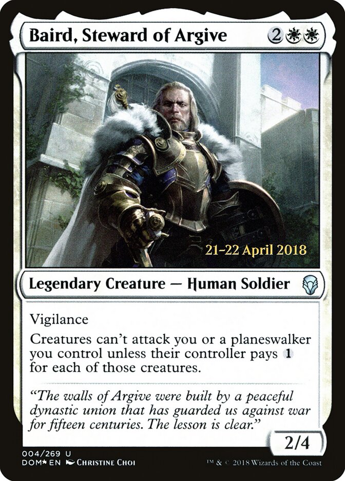 Baird, Steward of Argive (4s) - Dominaria Promos (PDOM)