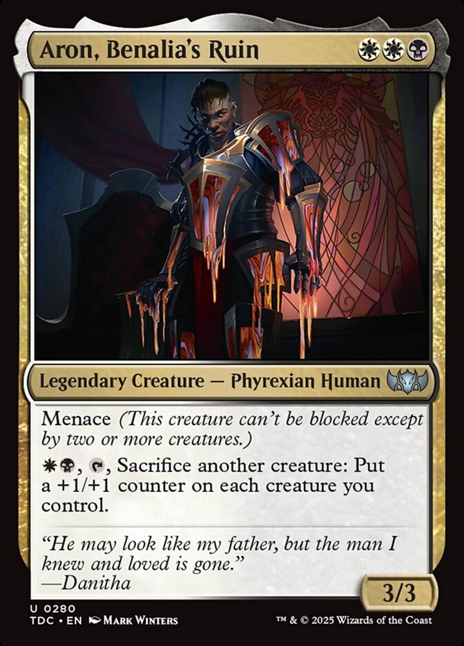 Aron, Benalia's Ruin (280) - Tarkir: Dragonstorm Commander (TDC)