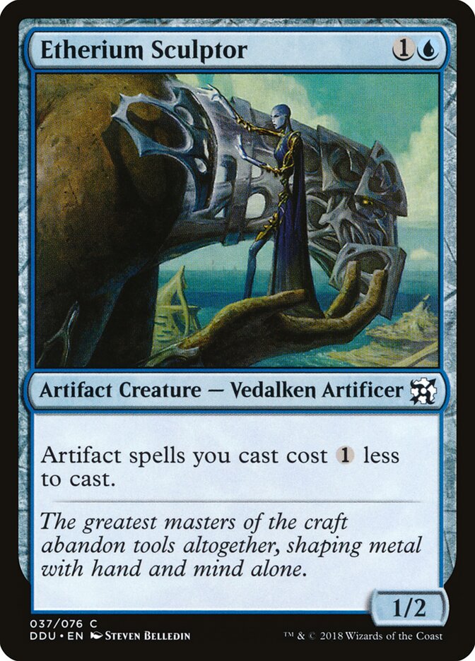 Etherium Sculptor (37) - Duel Decks: Elves vs. Inventors (DDU)