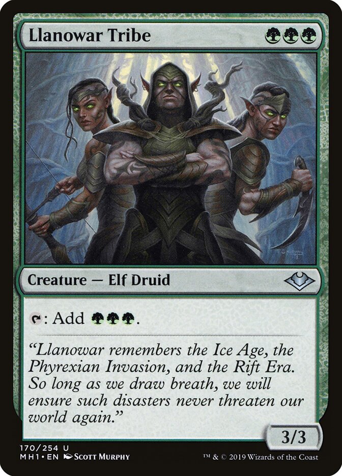 Llanowar Tribe (170) - Modern Horizons (MH1)