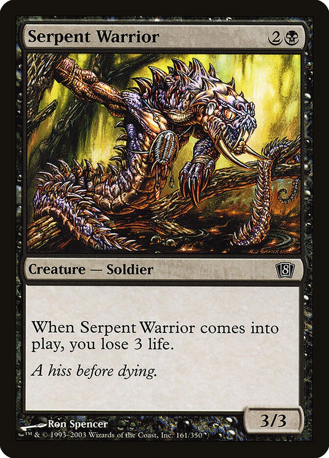 Serpent Warrior (161) - Eighth Edition (8ED)