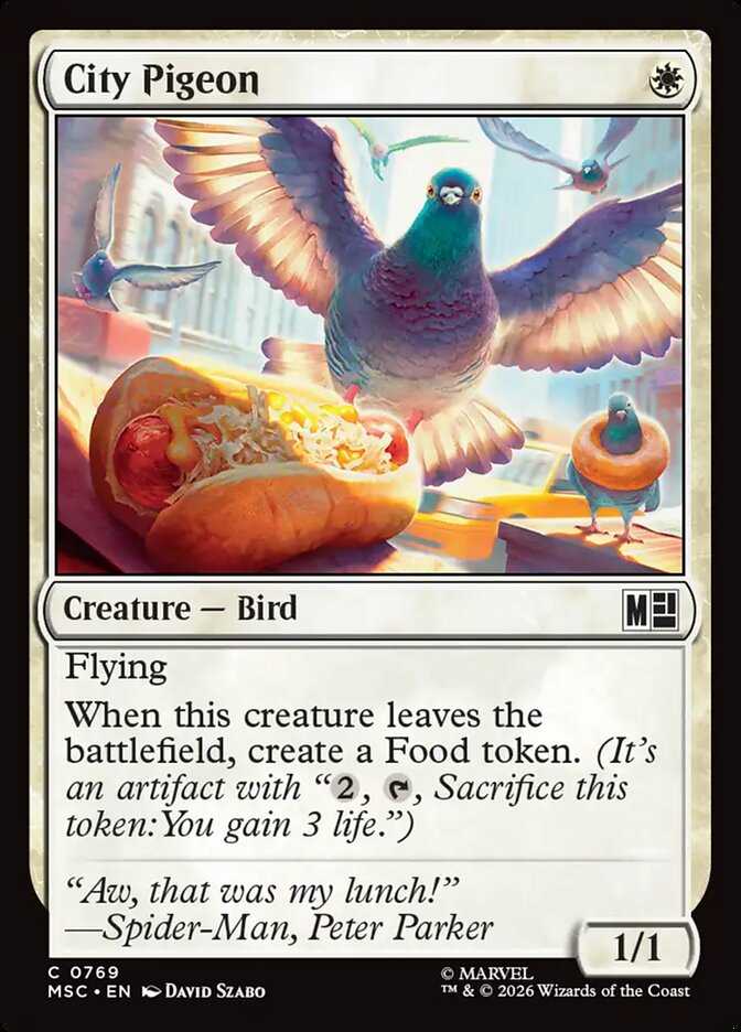 City Pigeon (769) - Marvel Super Heroes Commander (MSC)