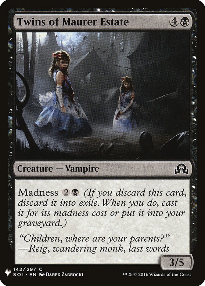 Twins of Maurer Estate (SOI-142) - The List (PLST)
