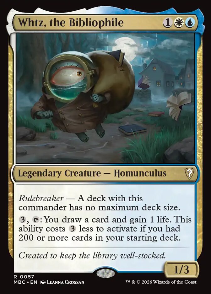 Whtz, the Bibliophile (57) - Mystery Booster Commander Edition (MBC)
