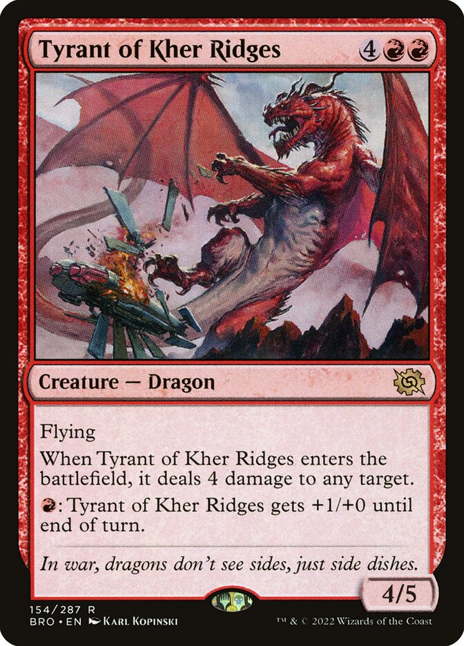 Tyrant of Kher Ridges (154) - The Brothers' War (BRO)