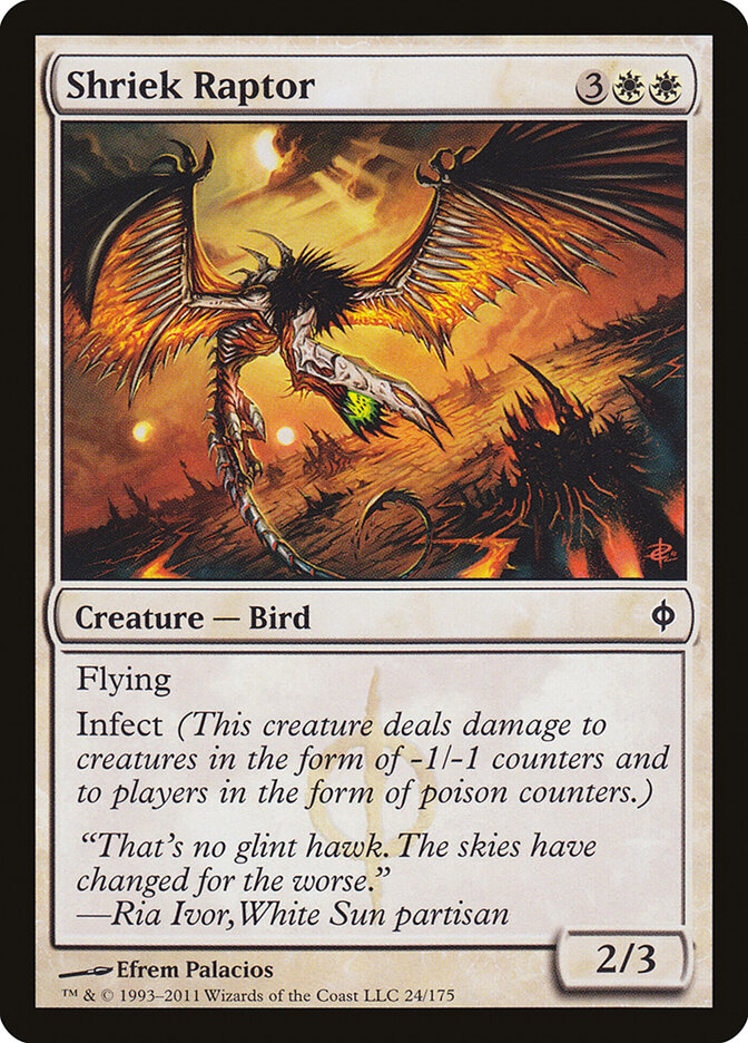 Shriek Raptor (24) - New Phyrexia (NPH)