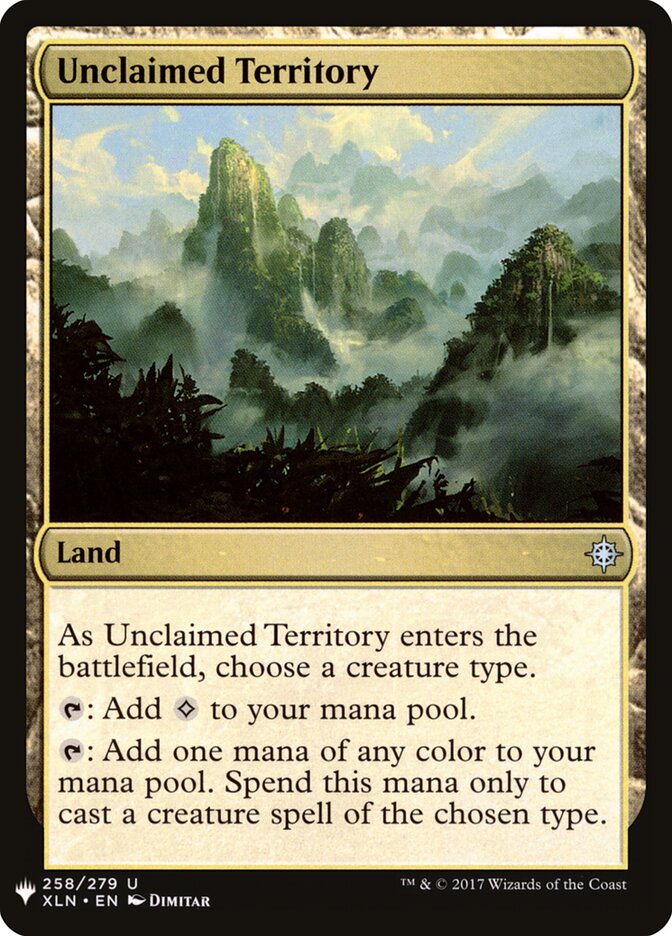 Unclaimed Territory (XLN-258) - The List (PLST)