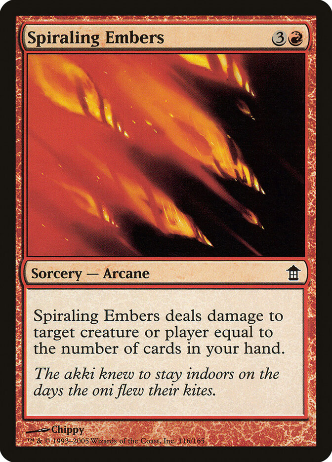 Spiraling Embers (116) - Saviors of Kamigawa (SOK)