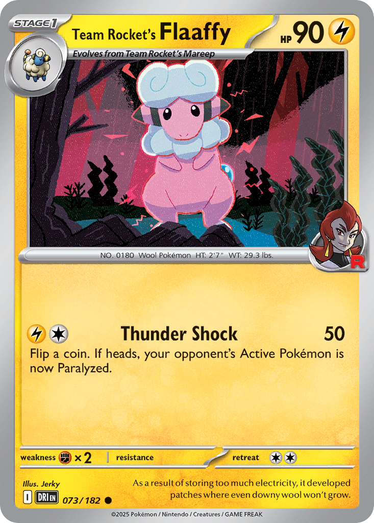 Team Rocket's Flaaffy (73/182) - Destined Rivals (DRI)