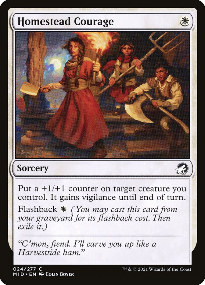 Homestead Courage (24) - Innistrad: Midnight Hunt (MID)