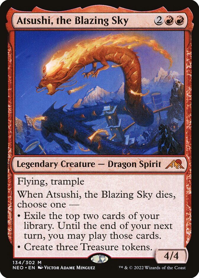 Atsushi, the Blazing Sky (134) - Kamigawa: Neon Dynasty (NEO)