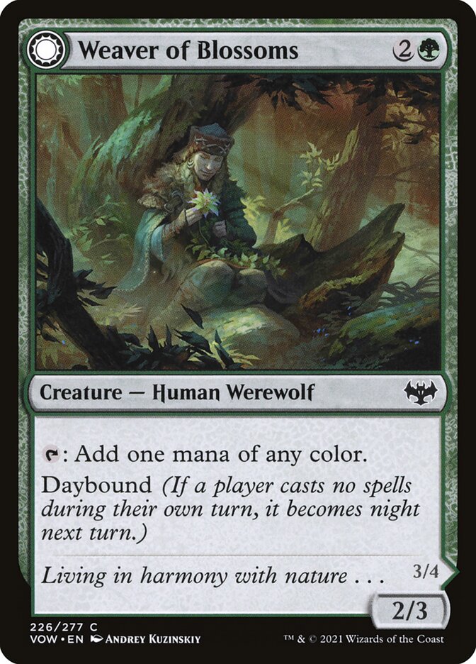 Weaver of Blossoms // Blossom-Clad Werewolf (226) - Innistrad: Crimson Vow (VOW)