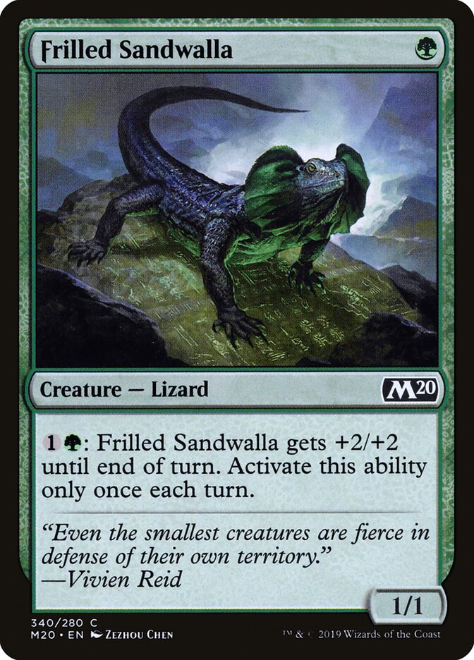 Frilled Sandwalla (340) - Core Set 2020 (M20)