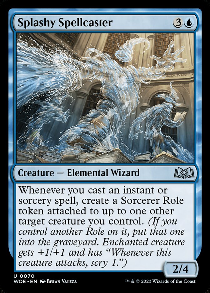 Splashy Spellcaster (70) - Wilds of Eldraine (WOE)