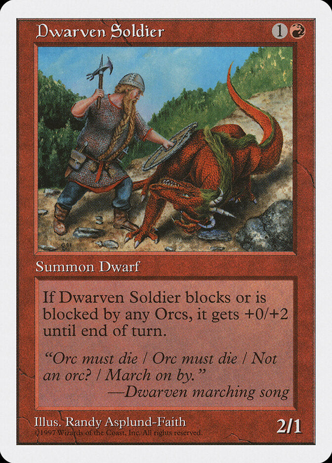 Dwarven Soldier (221) - Fifth Edition (5ED)