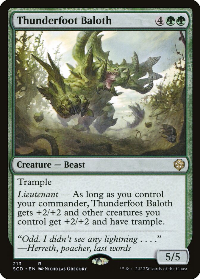 Thunderfoot Baloth (213) - Starter Commander Decks (SCD)