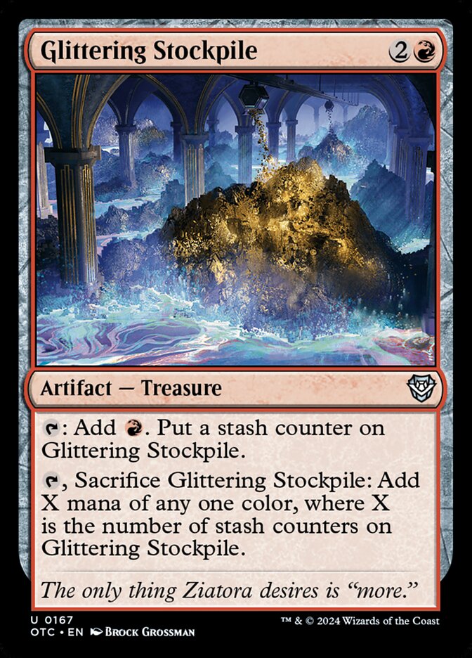 Glittering Stockpile (167) - Outlaws of Thunder Junction Commander (OTC)