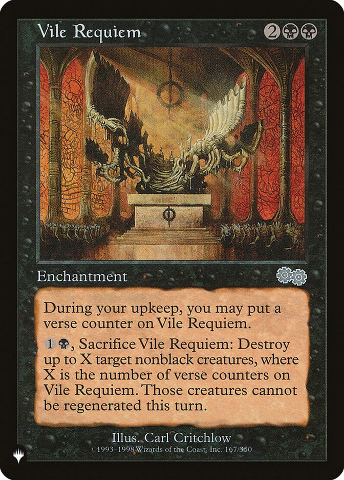 Vile Requiem (USG-167) - The List (PLST)