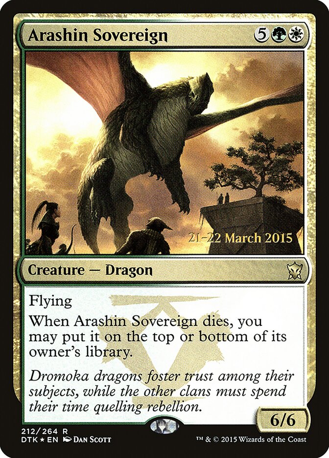Arashin Sovereign (212s) - Dragons of Tarkir Promos (PDTK)