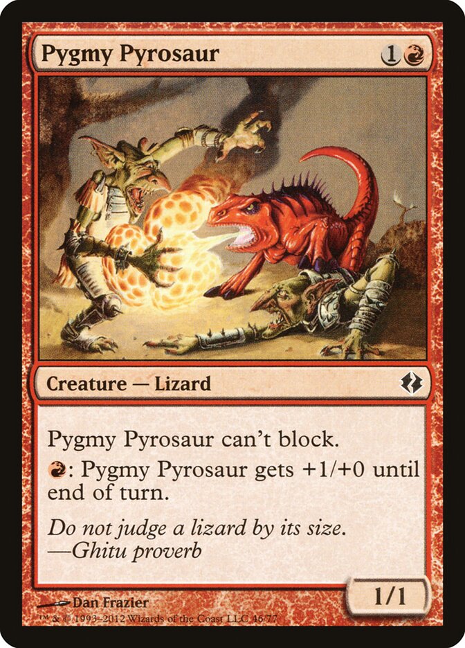 Pygmy Pyrosaur (46) - Duel Decks: Venser vs. Koth (DDI)