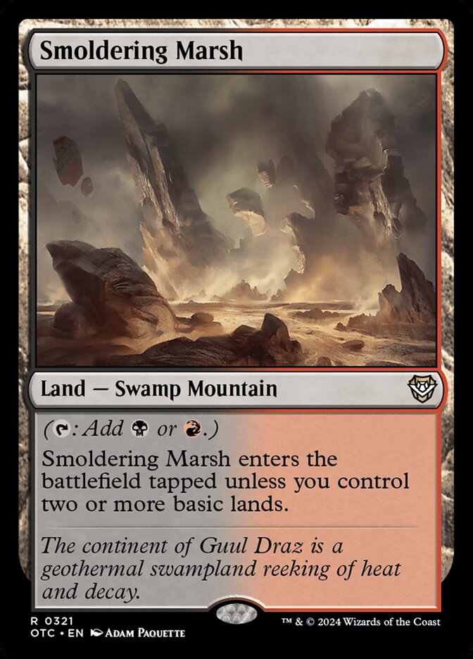 Smoldering Marsh (321) - Outlaws of Thunder Junction Commander (OTC)